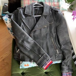 Leather Marc Jacobs moto jacket